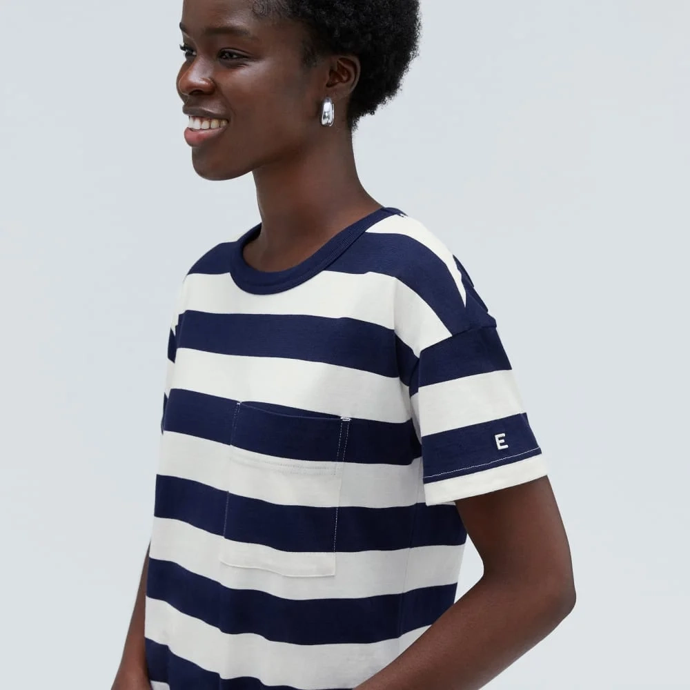 The Organic Weekend Maxi Dress | Navy / Canvas (2)