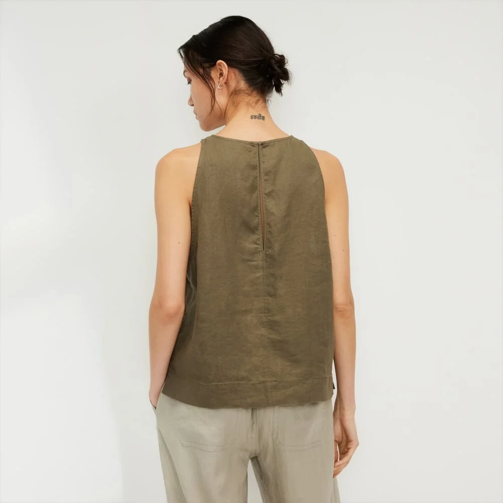 The Linen High-Neck Tank | Kalamata (3)