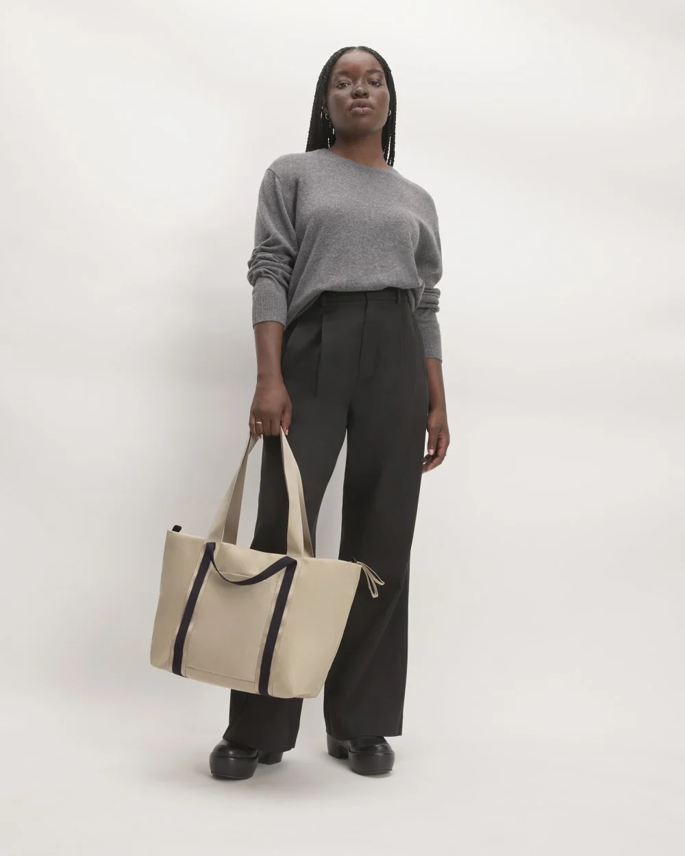 The Recycled Nylon Tote | Khaki (4)