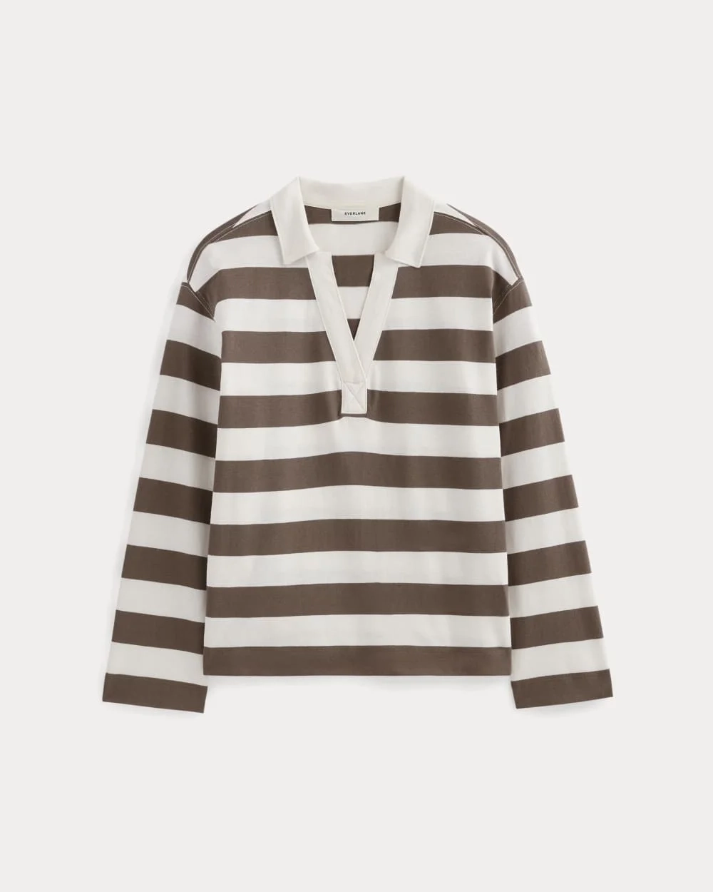 The Mariner Rugby Top | Deep Taupe / Bone (4)