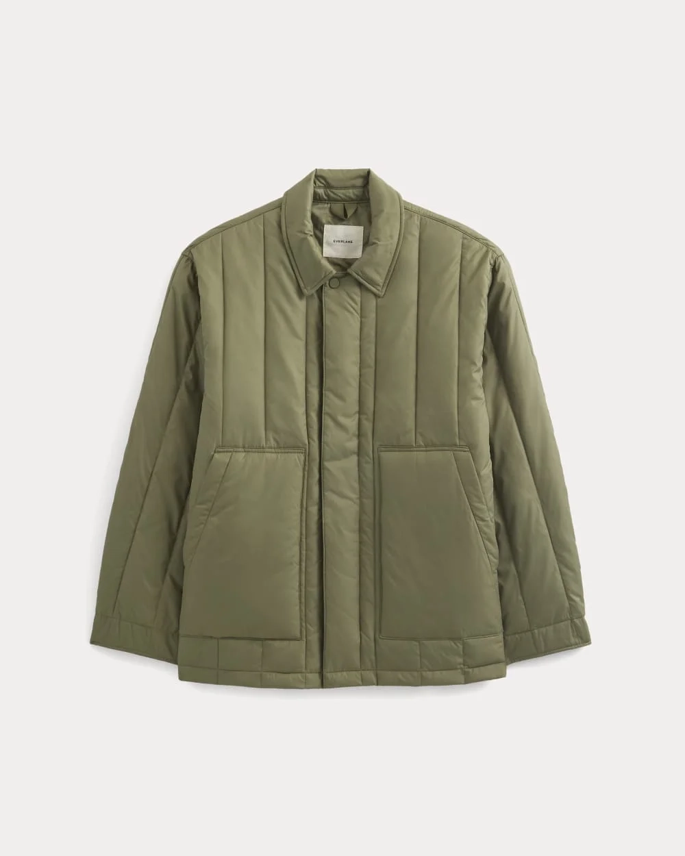 ReNew Vertical-Quilted Jacket | Lichen Green (3)