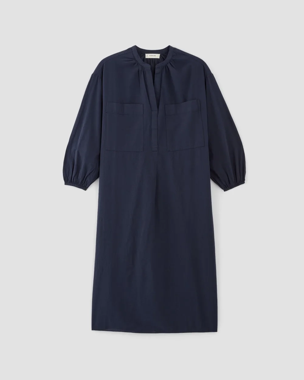 The Gauze Caftan Dress | Navy (3)