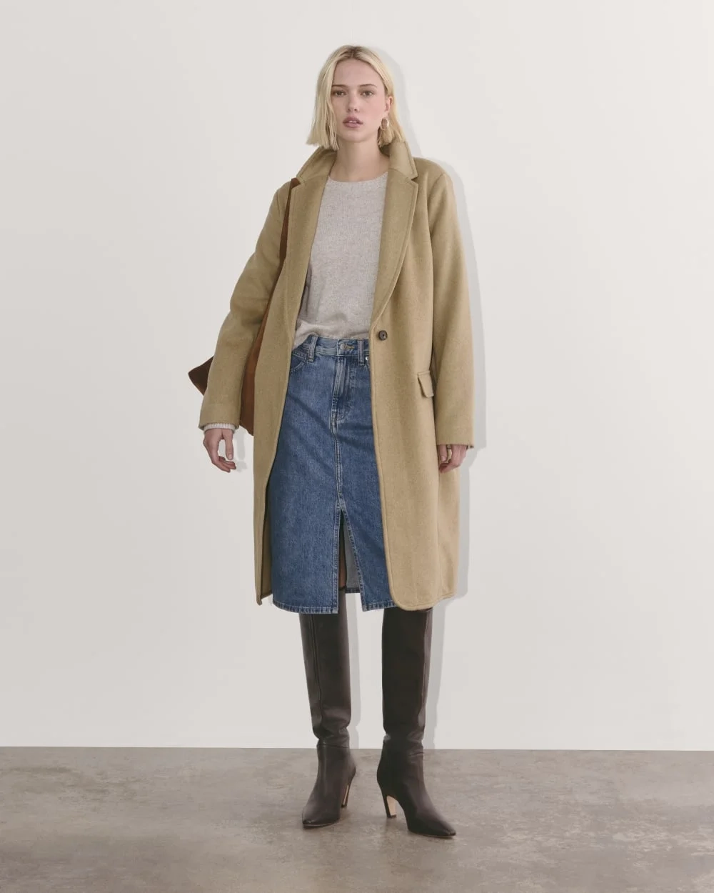 The Topcoat in Wool | Dark Heathered Camel (2)