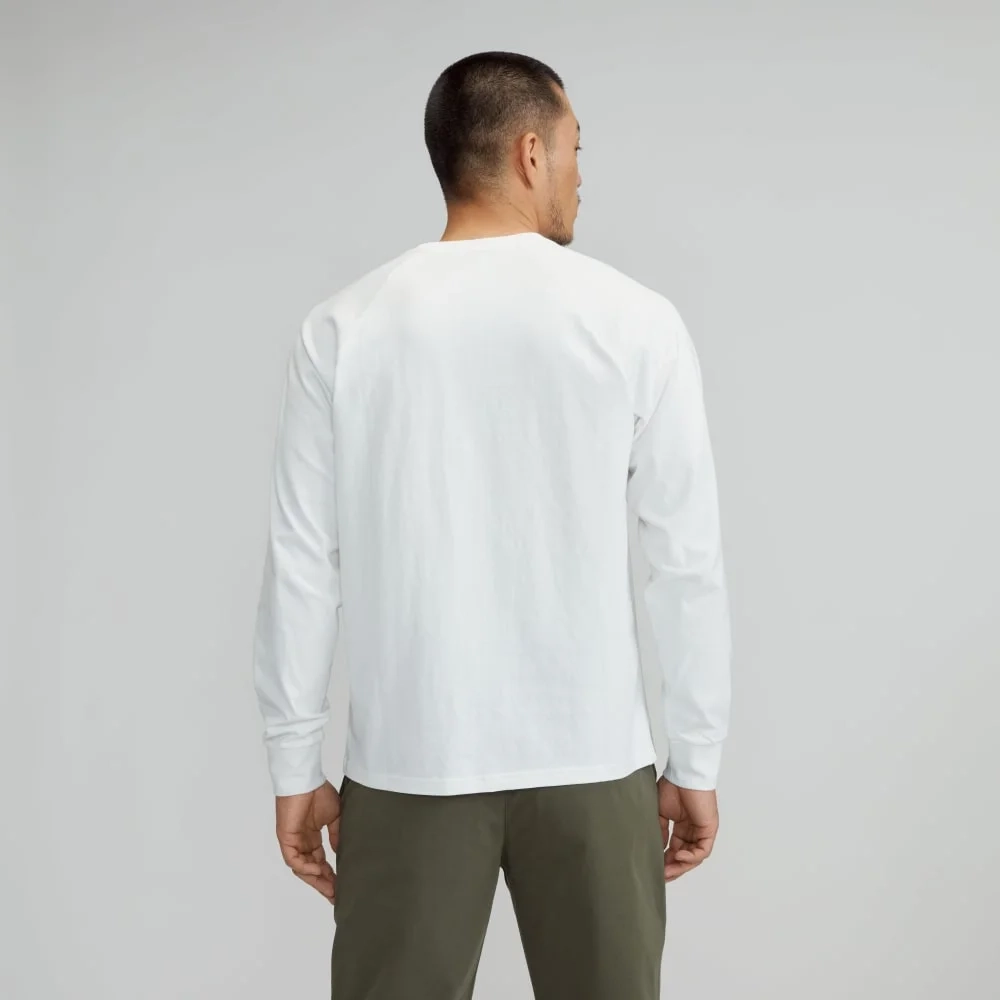 The Premium-Weight Long-Sleeve Crew | Uniform | White (3)