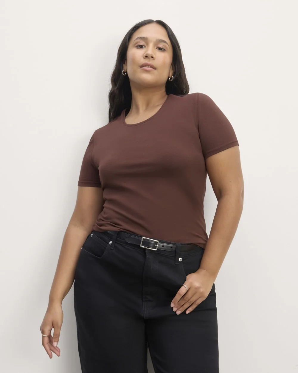 The Form Tee | Dark Mahogany
