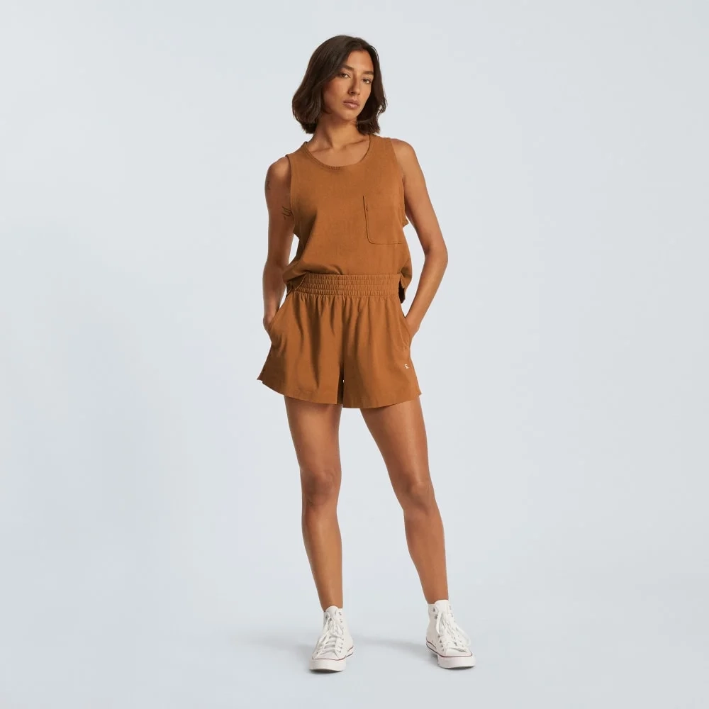 The Retro Jersey Short | Tawny Brown (3)