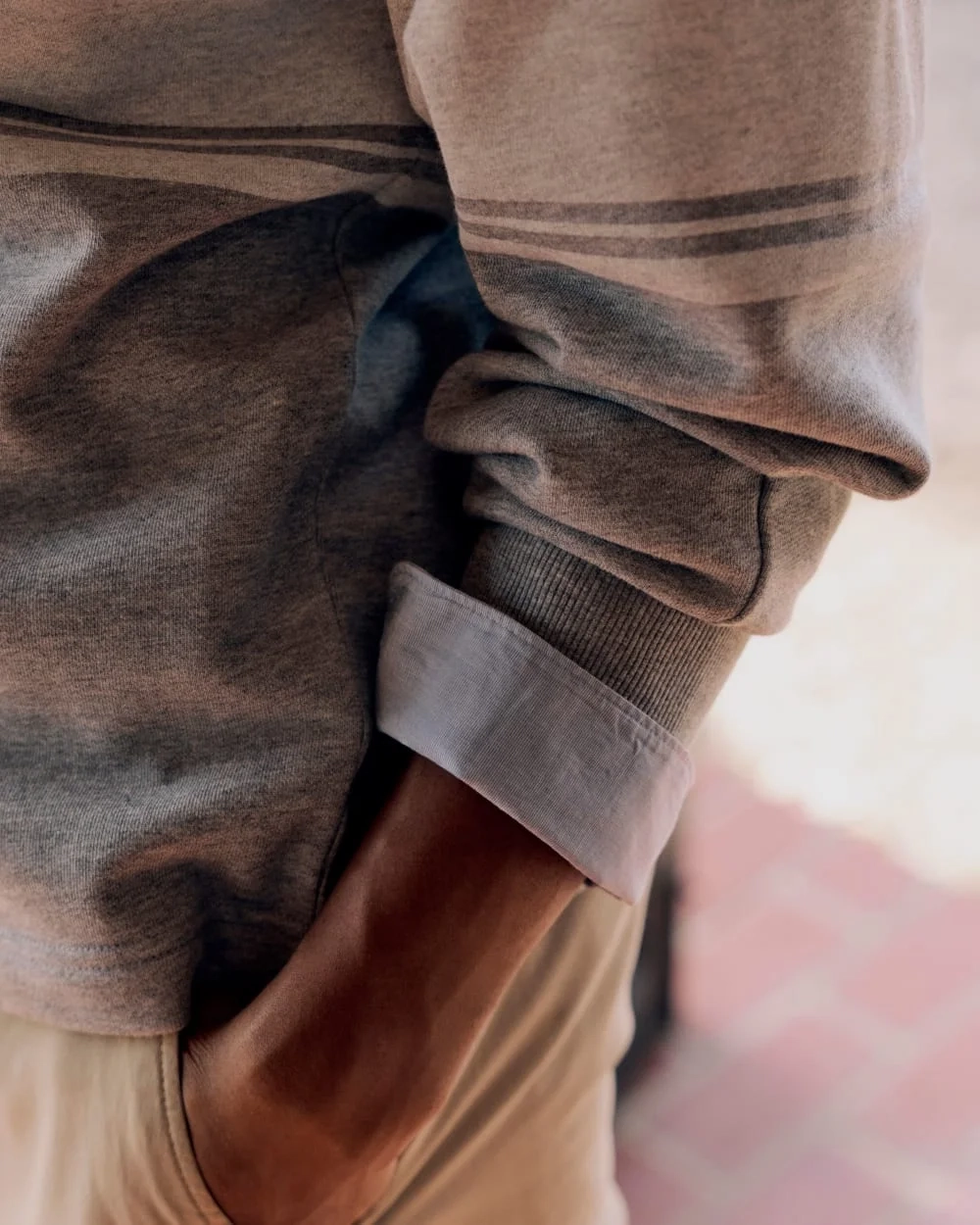 Off-Duty Terry Pullover | Vintage Heather Grey / Bone (3)