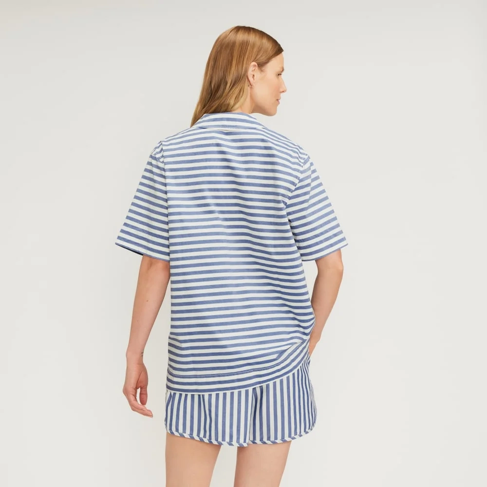 The Poplin Shirt | Mazarine Blue / Bone (4)