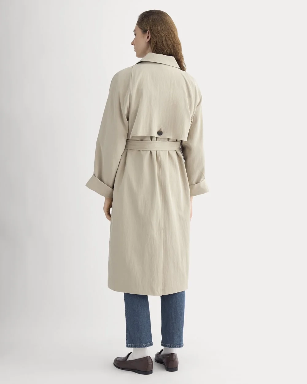 Drapey Twill Trench | Trench Coat Khaki (2)