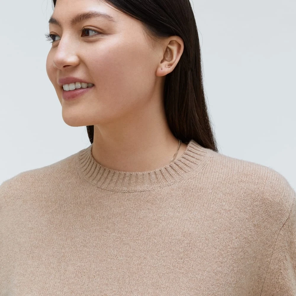 The Everyone Cashmere Crew | Light Camel (3)
