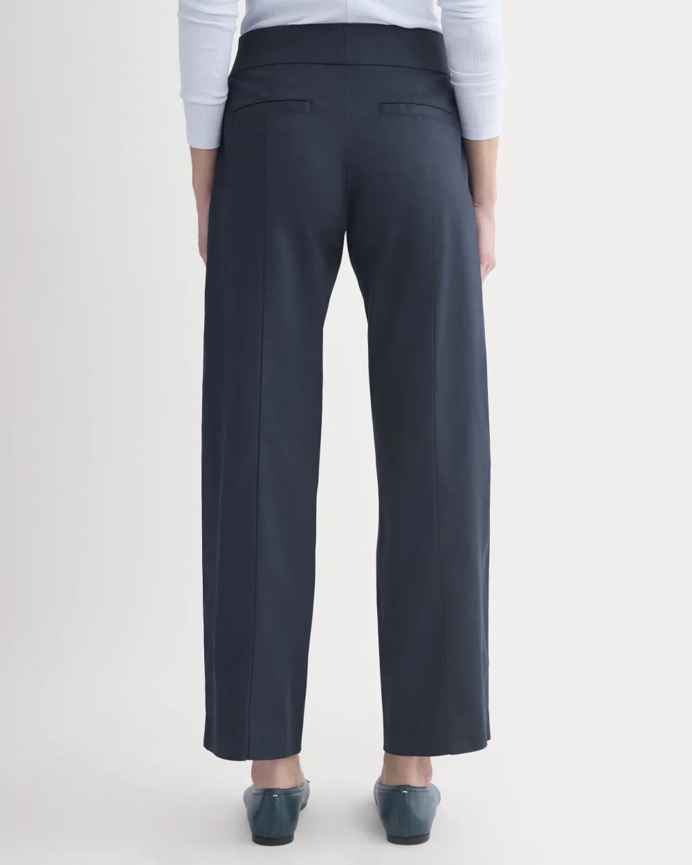 Tailored Drape Seam Pant | Navy (2)