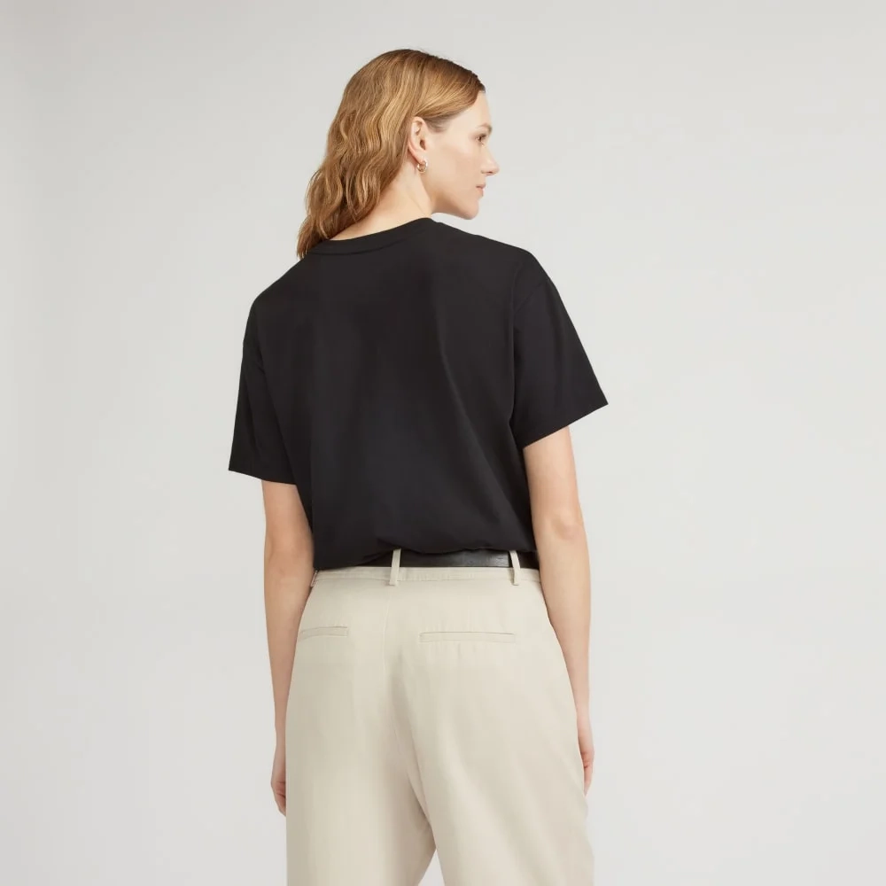 The Organic Cotton Relaxed Pocket Tee | Black (2)