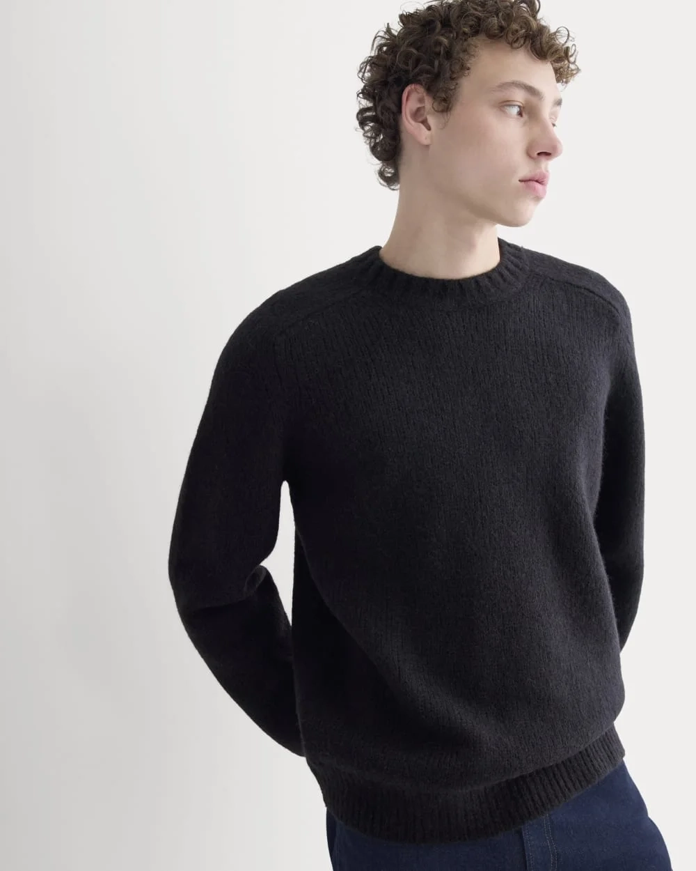 The Cloud Crewneck Sweater |  Black (3)