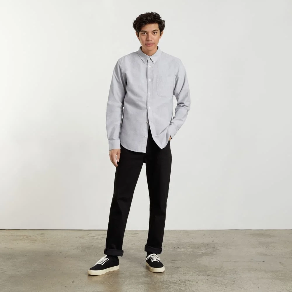The Standard Fit Japanese Oxford Shirt | Uniform | Cloud Grey | Standard (3)