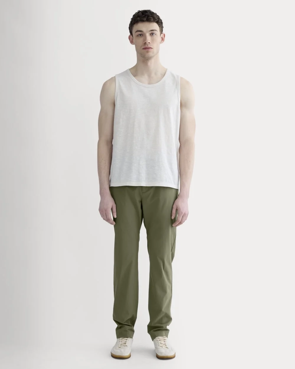 The Rec Performance Tank | Heathered Oat (2)