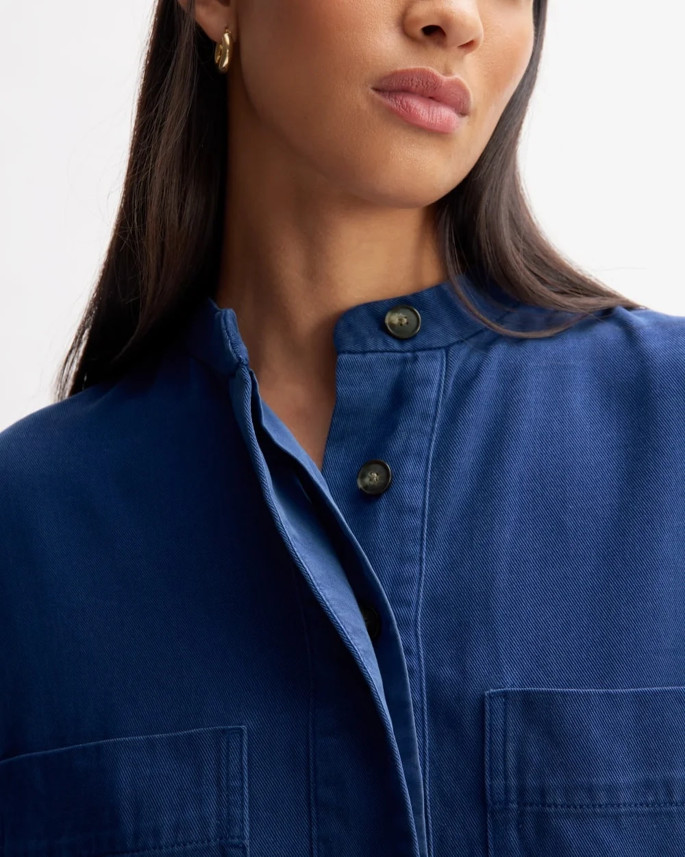 The TENCEL™ Easy Workwear Dress | Bellwether Blue (2)