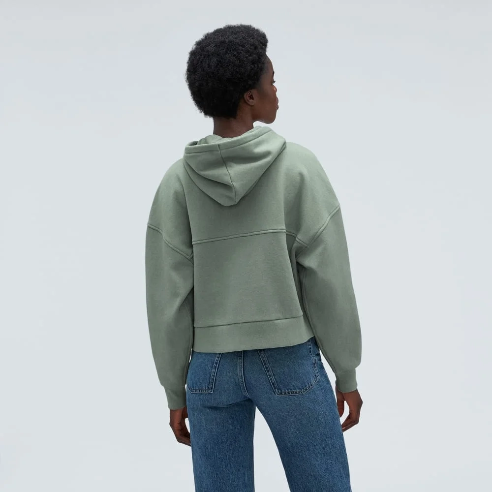 The Track Organic Cotton Hoodie | Lily Pad (3)