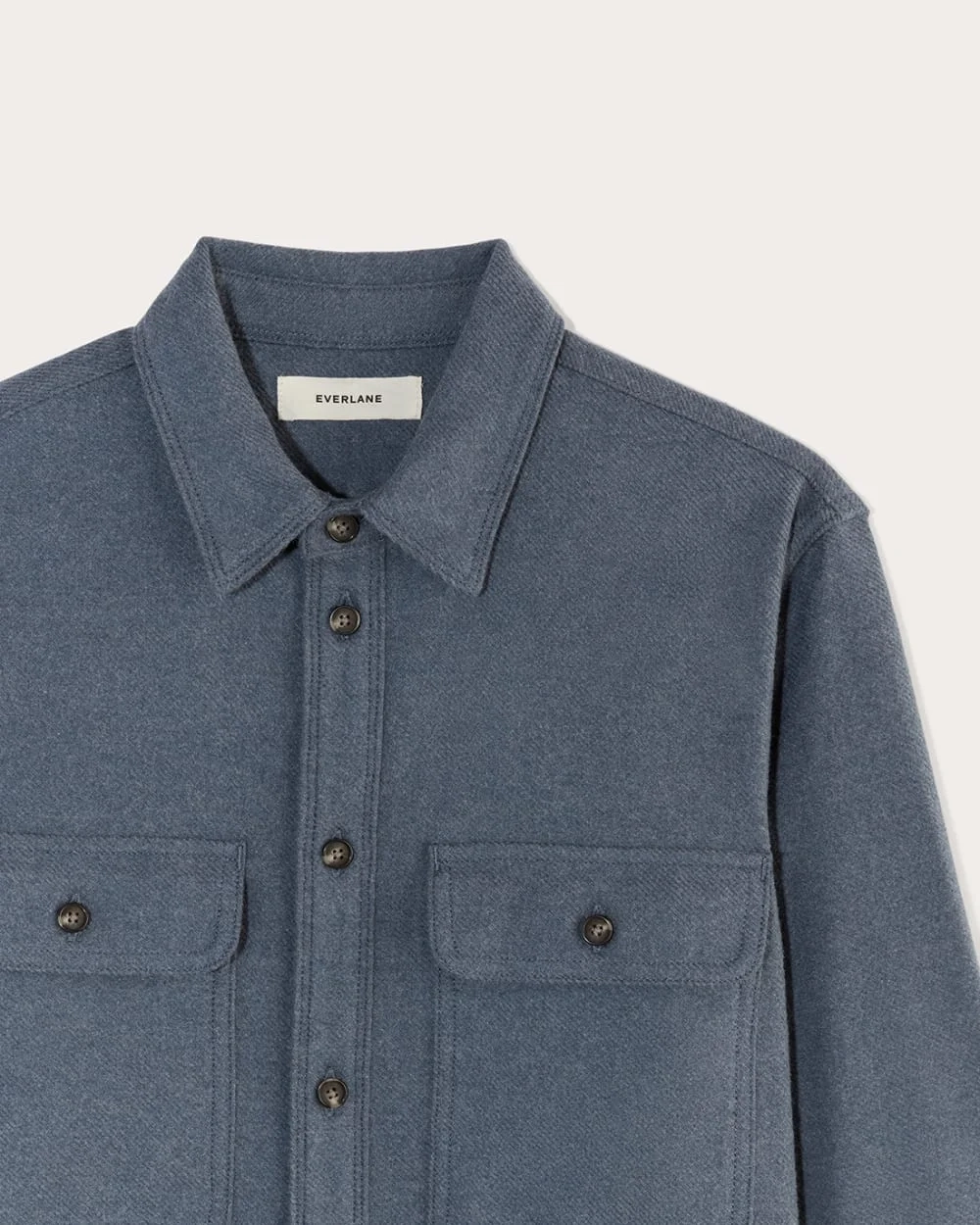 The Heavyweight Overshirt | Uniform | Heather Midnight Navy (2)