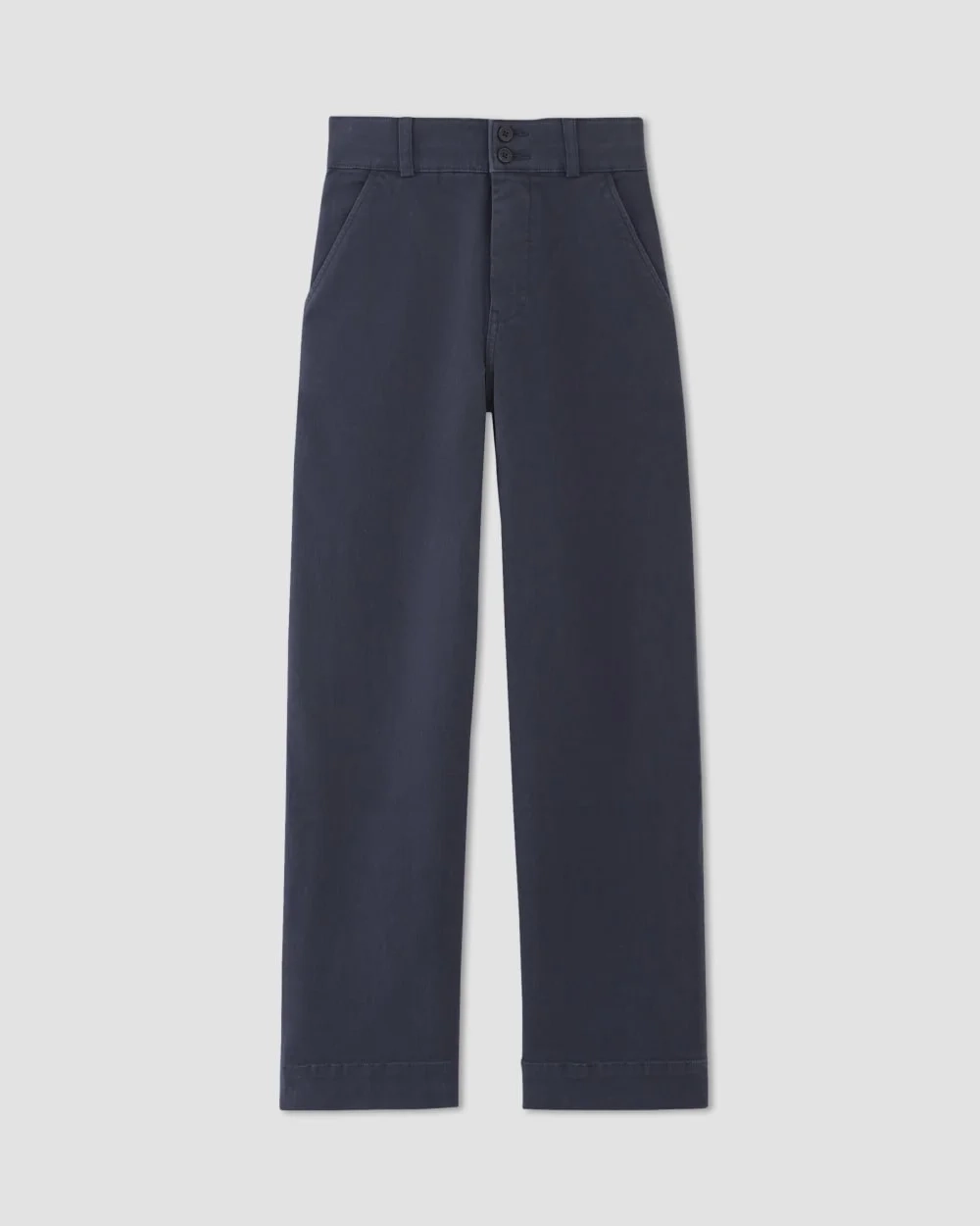 The Organic Wide-Leg Pant | Navy (3)