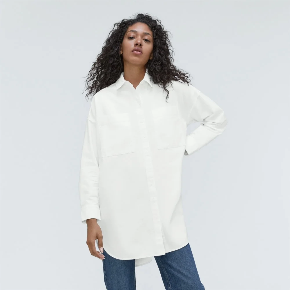 The Way Long Oxford Shirt | White (2)