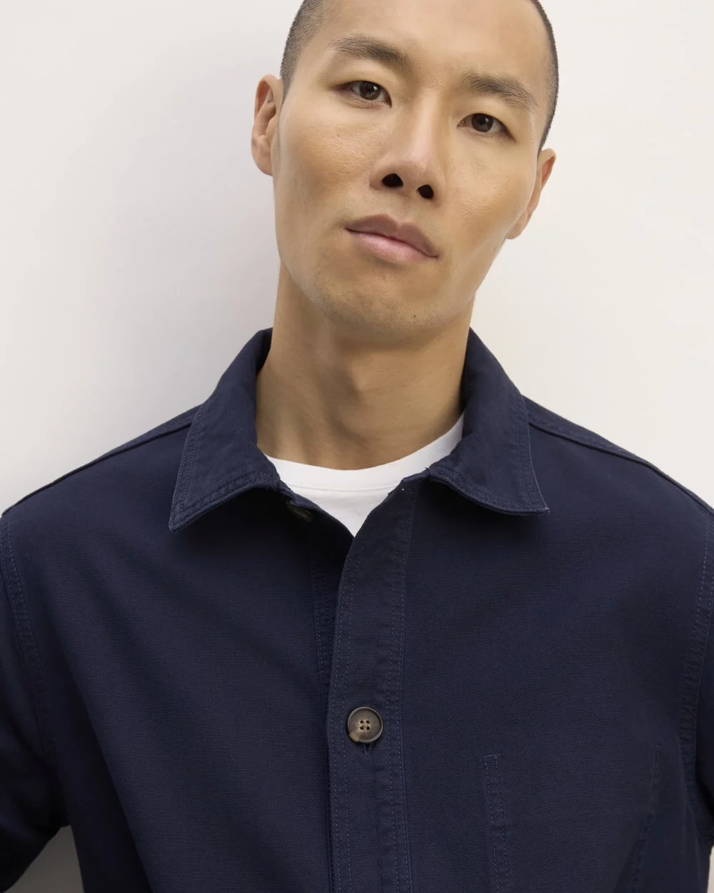 The Organic Cotton Chore Jacket | Navy (2)