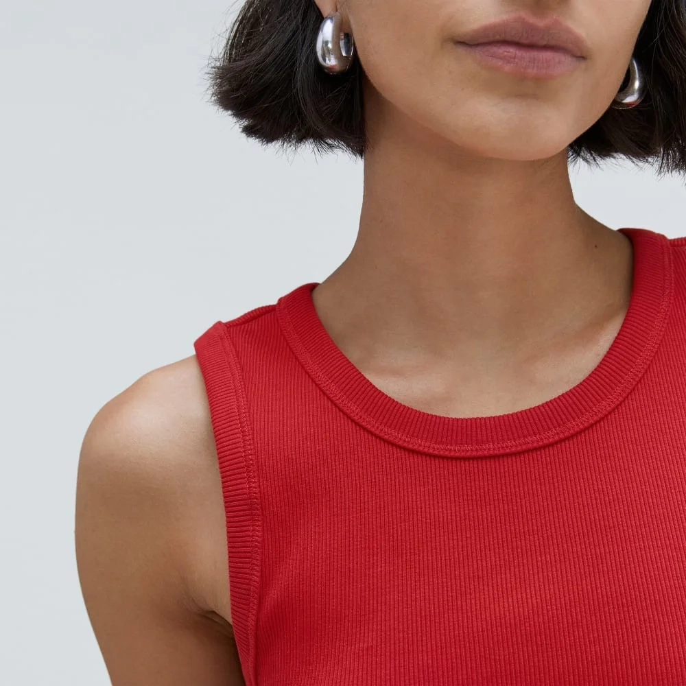 The Ribbed Cutout Tank | Ruby (3)