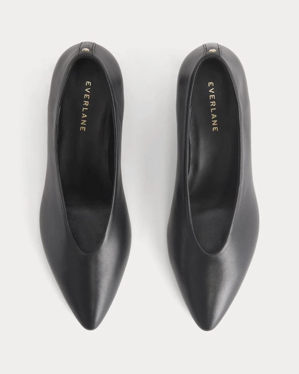 Made in Italy Almond-Toe Pump | Black Leather (3)