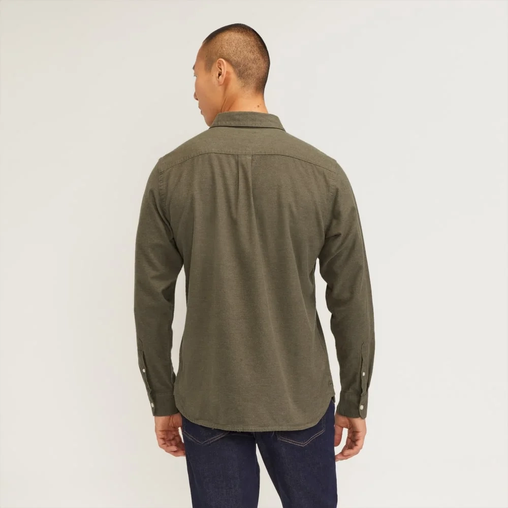The Brushed Flannel Shirt | Heathered Thyme (2)