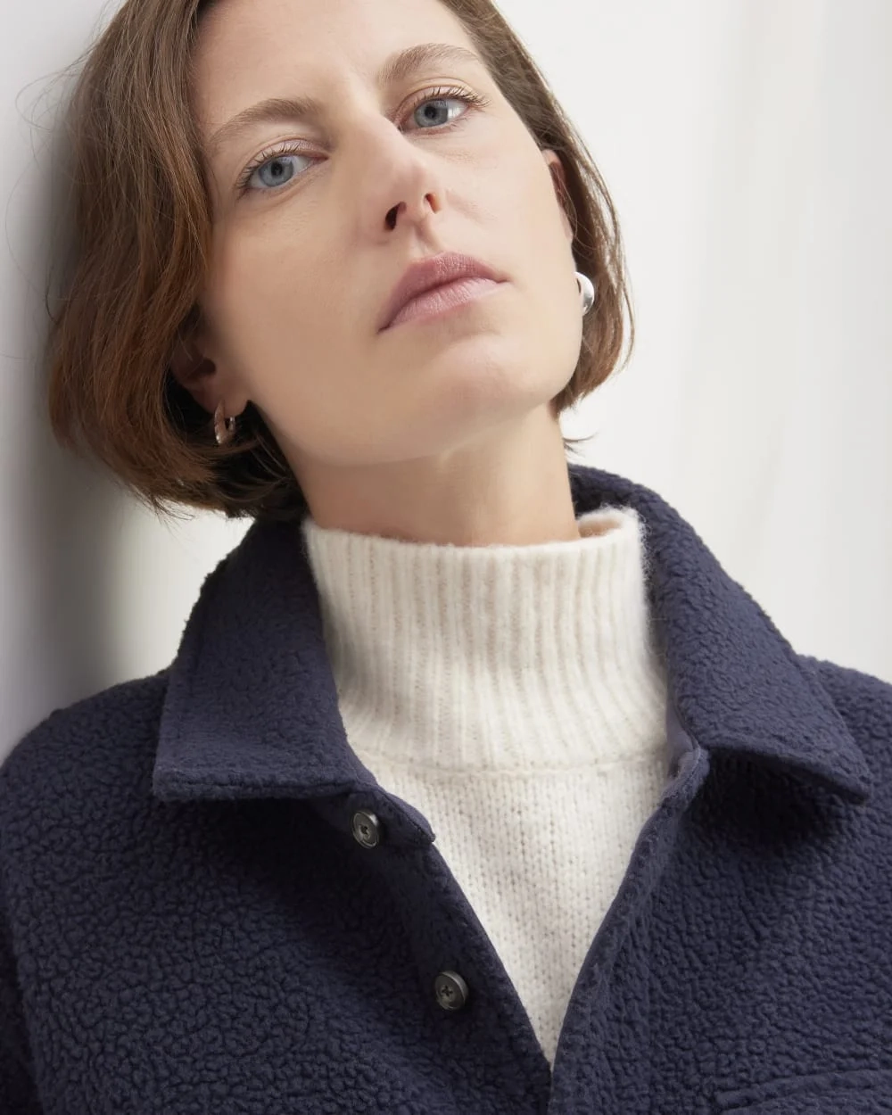 The ReNew Fleece Everyone Overshirt | Navy (3)