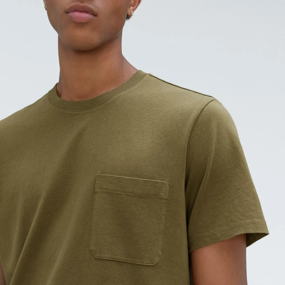 The Premium-Weight Pocket Tee | Uniform | Olive (2)
