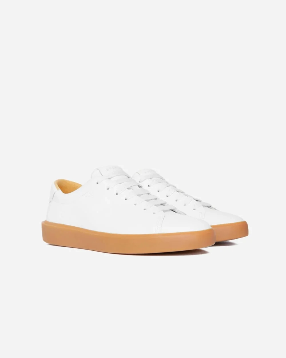 The ReLeather® Tennis Shoe  | White / Gum Sole (3)