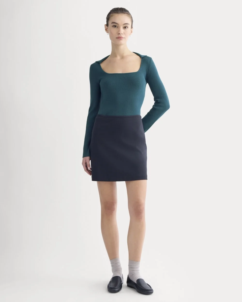 Knit Scoop-Neck Top | Reflecting Pond (4)