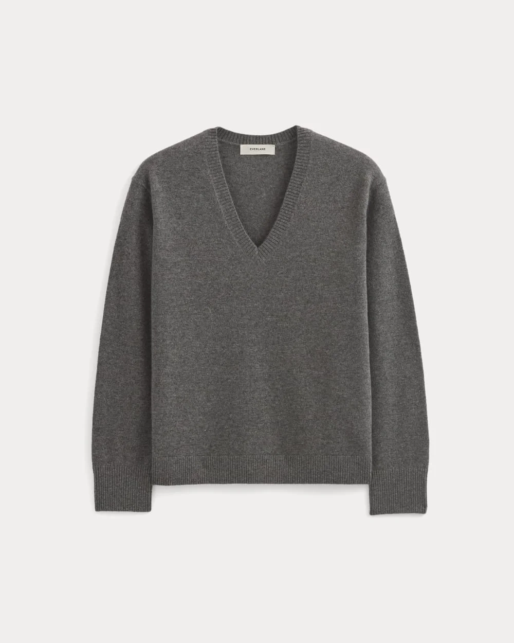 The Classic V in Cashmere | Heather Charcoal (3)