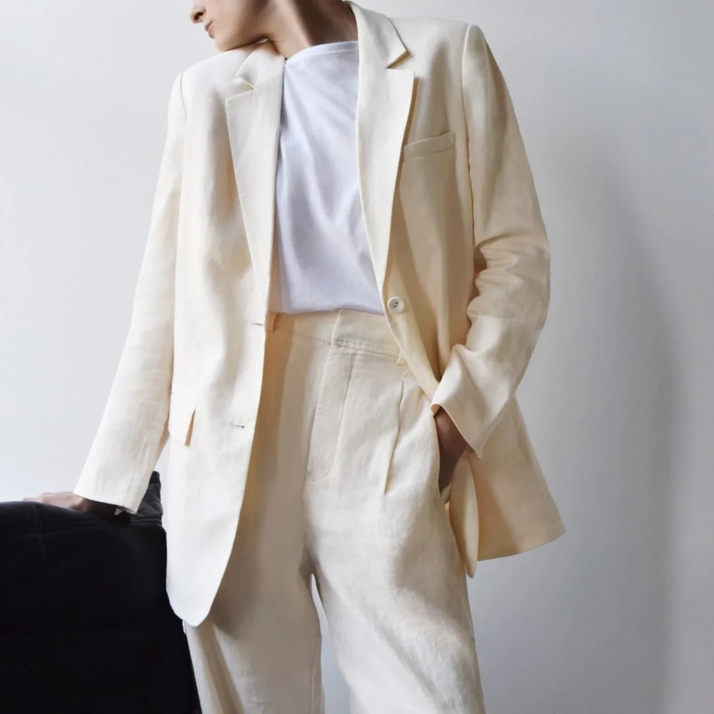 The Linen Way-High® Drape Pant  | Canvas (3)