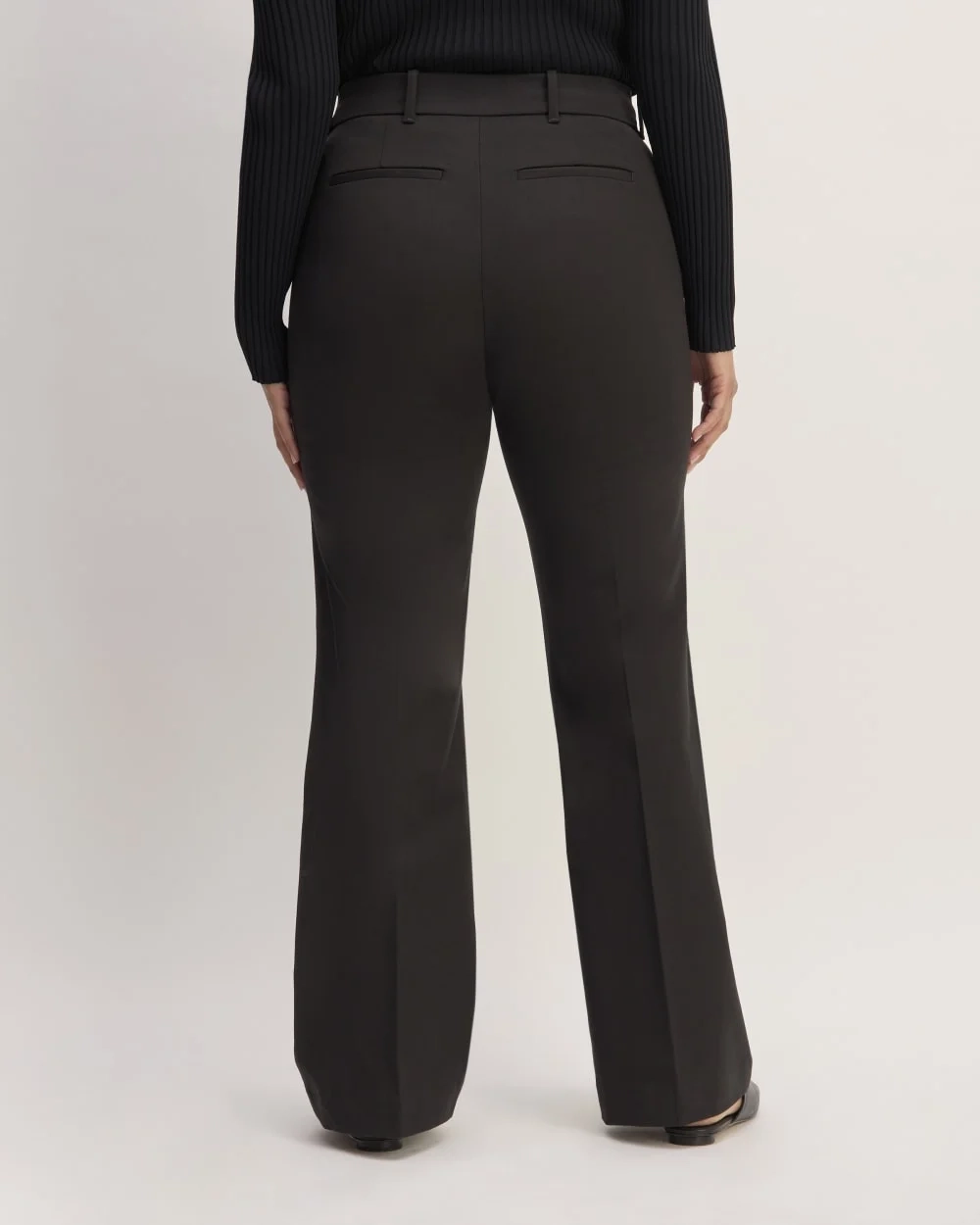 The Bi-Stretch Flare Pant | Black (2)