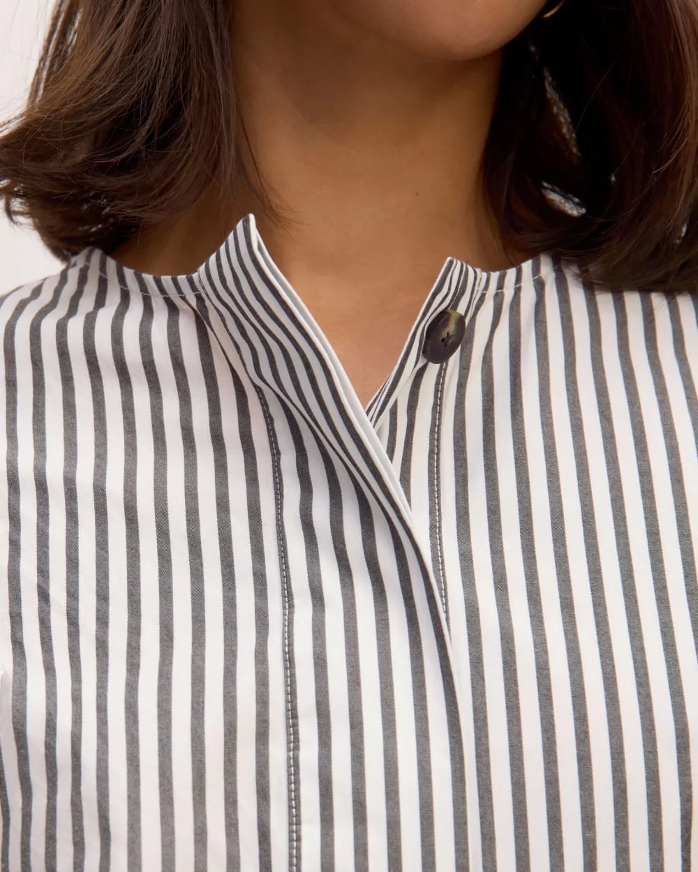 The Supima® Cotton Tunic | Optic White / Black (2)
