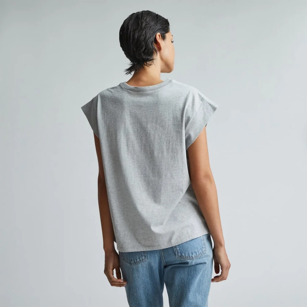 The Muscle Tee in Essential Cotton | Heather Grey (2)