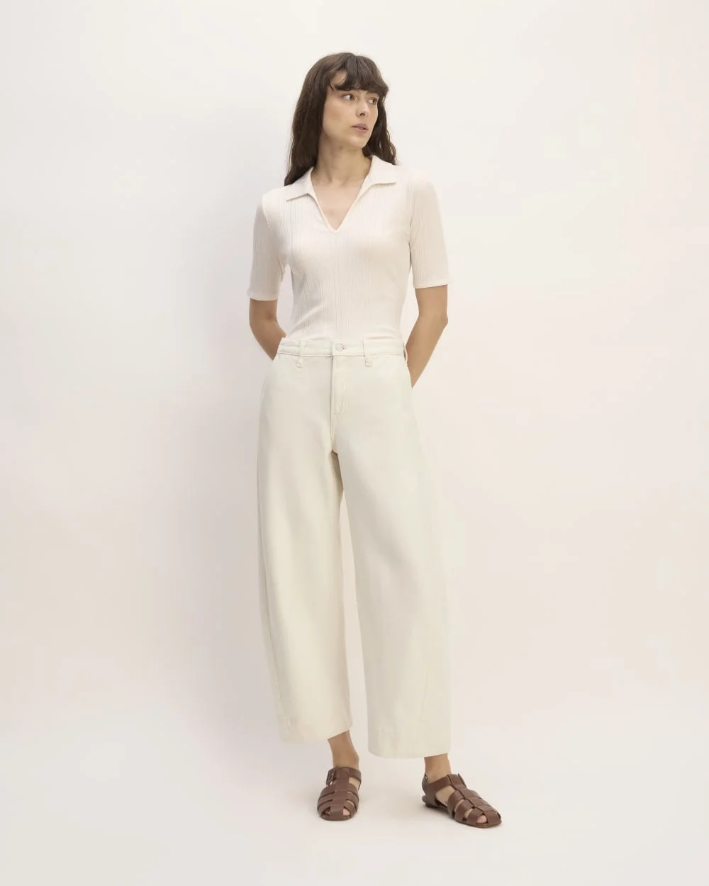 The Summer Barrel Jean | Ecru