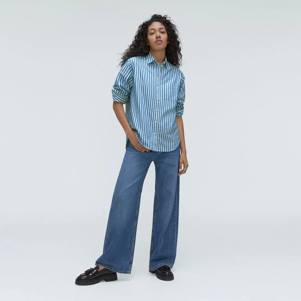 The Must-Have Oxford Shirt | Lapis Blue / Bright Jade / Optic White (3)