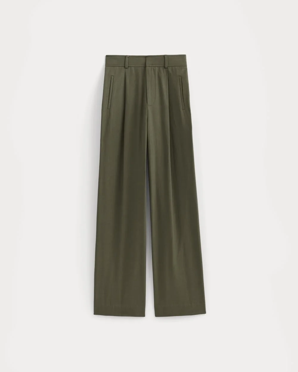 The Draper Pleated Pant in Buttersmooth | Kalamata | 30" Inseam (3)