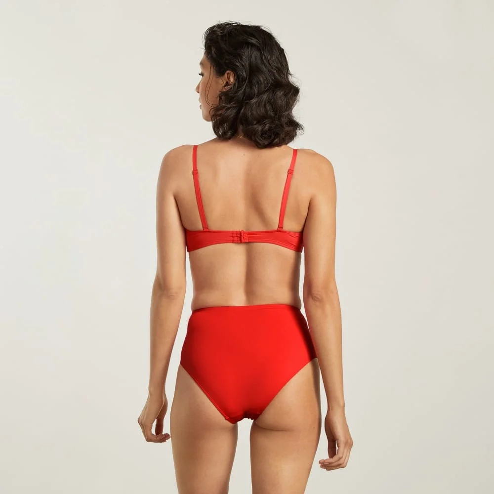 The High-Rise Hipster Bottom | Bright Red (3)