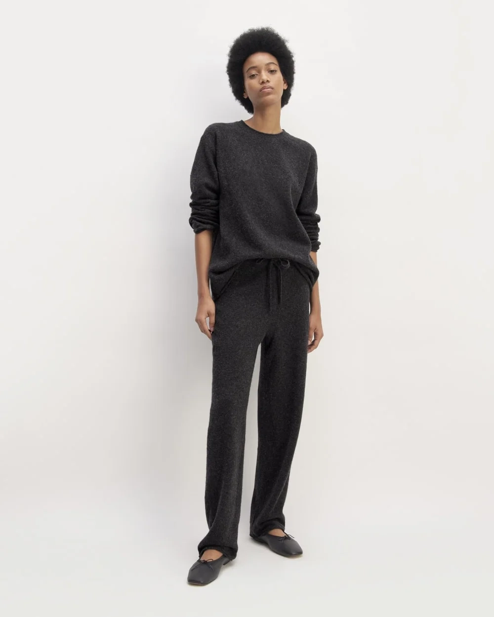 The Cozy-Stretch Straight-Leg Sweatpant | Charcoal