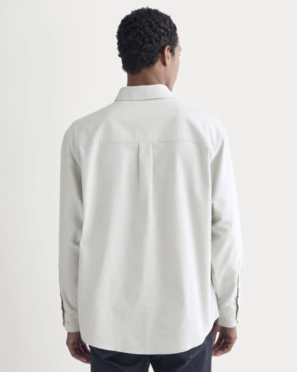 Oversized Oxford Shirt | Grey (2)