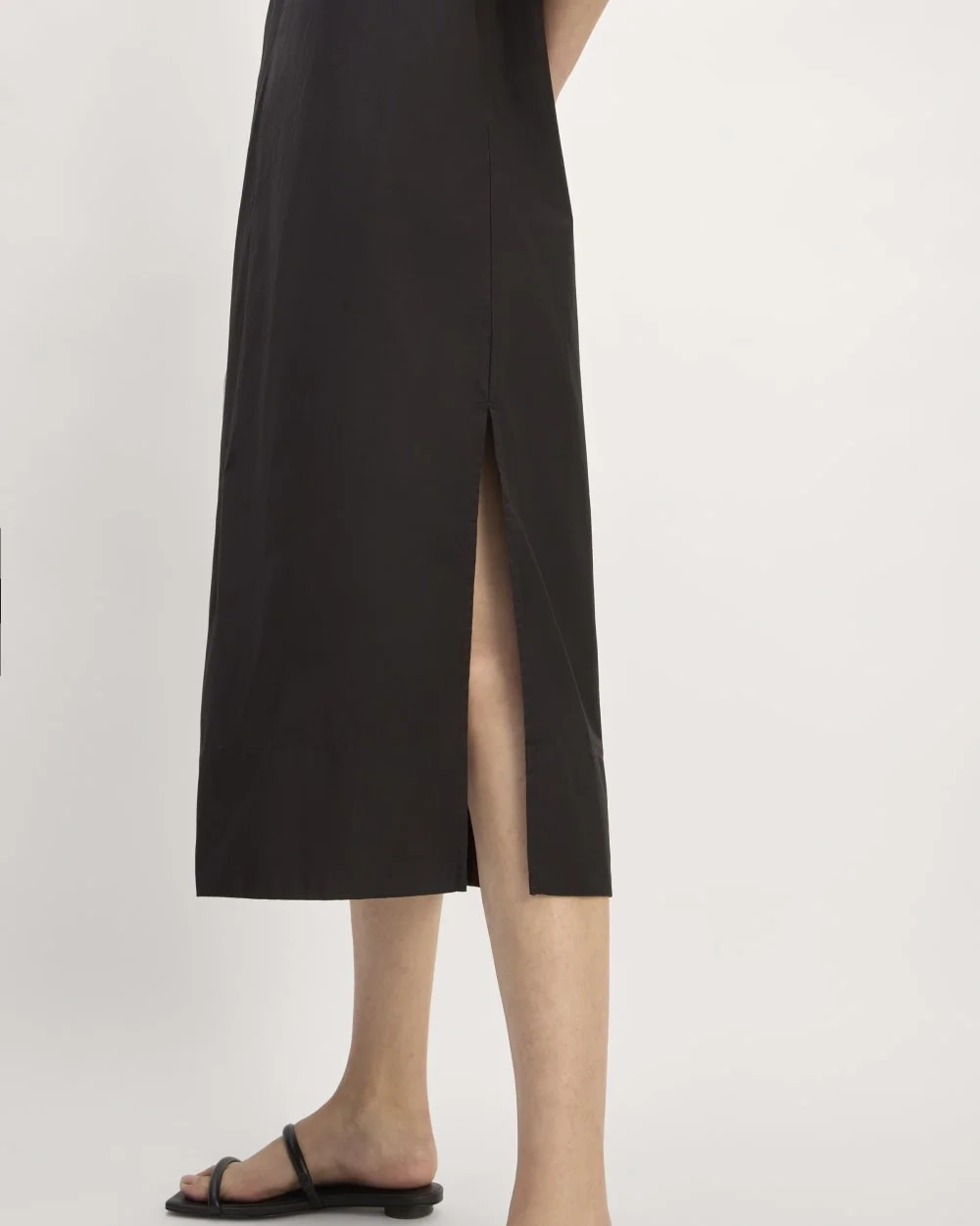 The Supima® Puff-Sleeve Dress | Black (2)