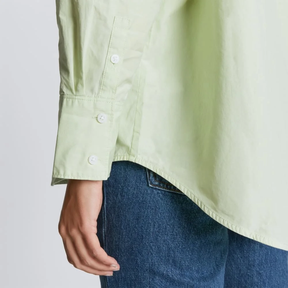 The Oversized Poplin Shirt | Seafoam Green (3)
