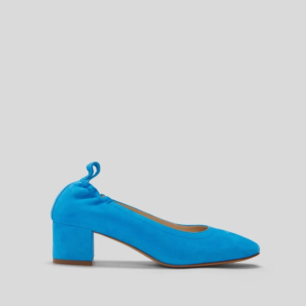 The Day Heel in Narrow Fit | Brilliant Blue Suede (2)