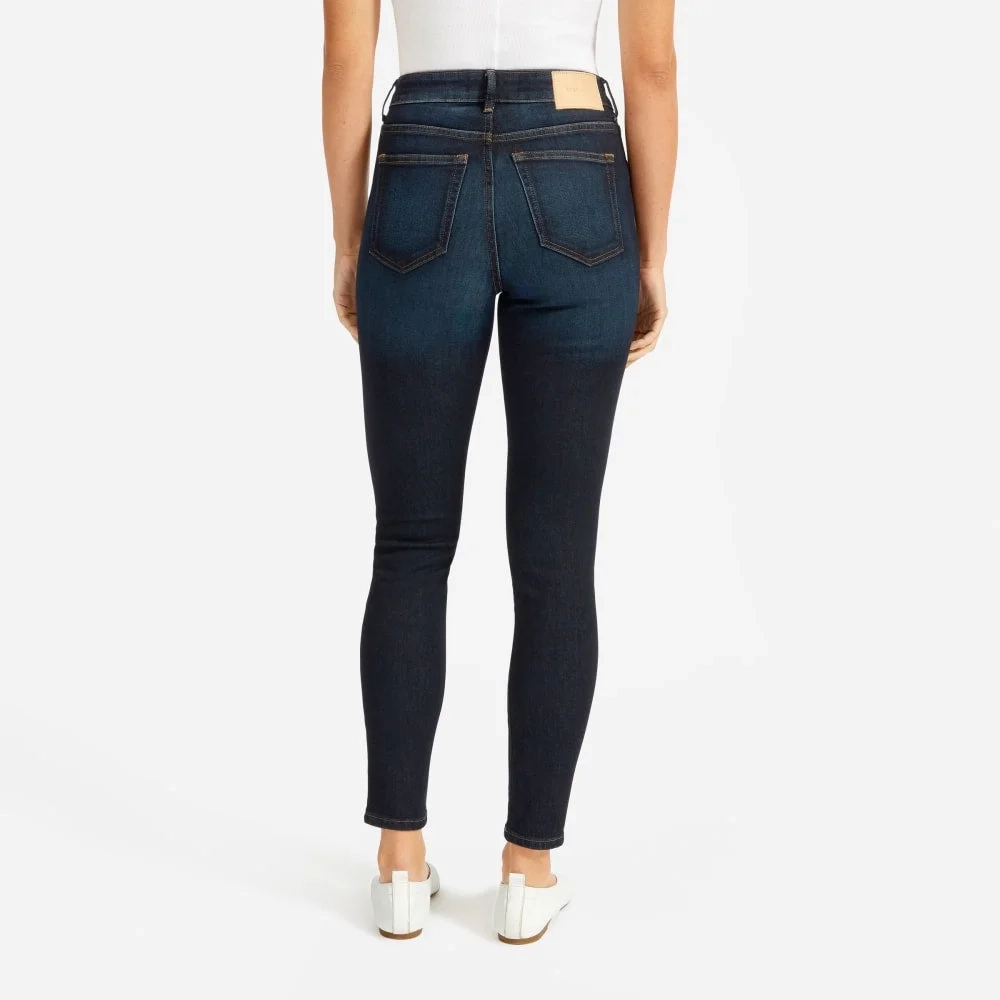 The Curvy Authentic Stretch High-Rise Skinny Jean | Dark Blue Wash | 28.5" Insea (3)