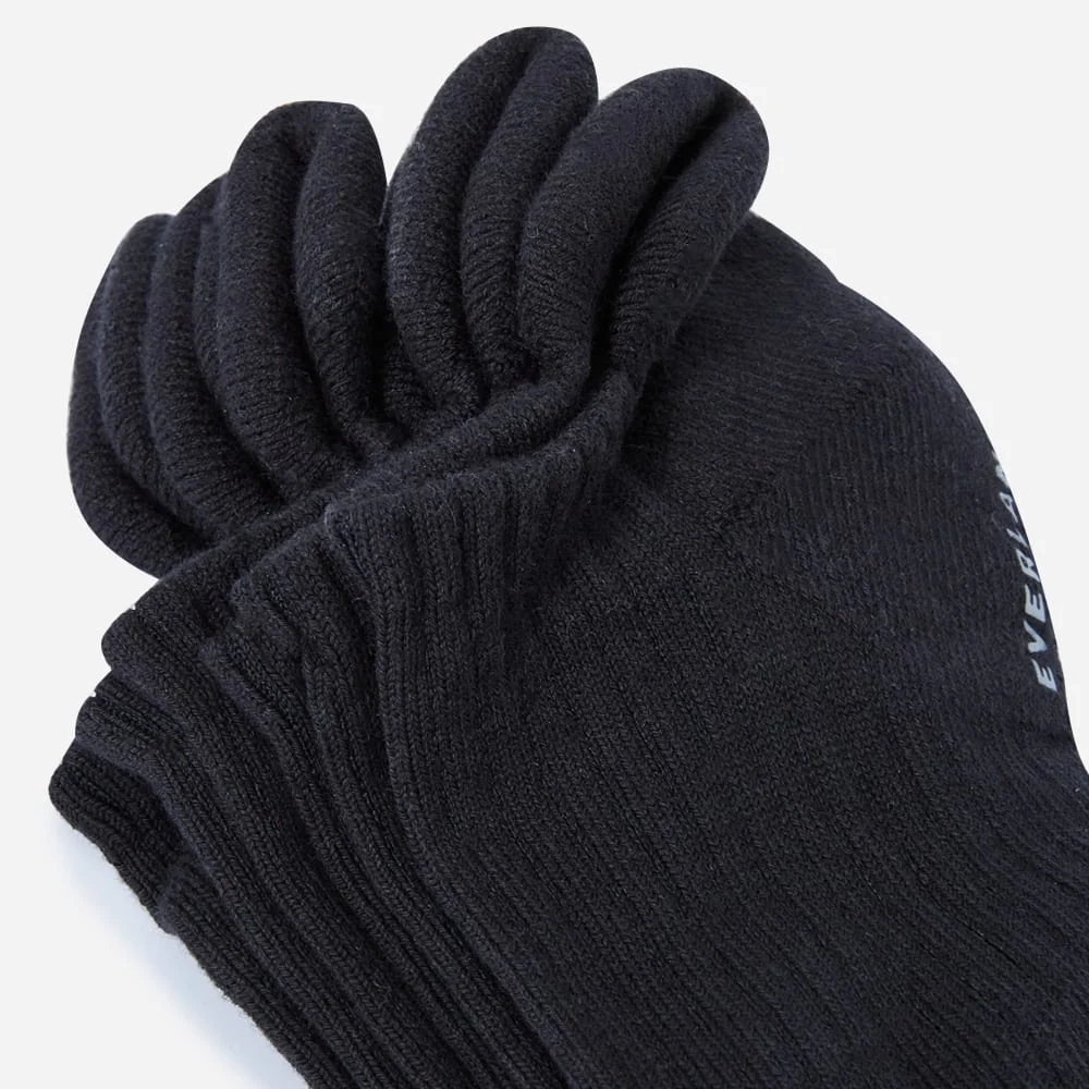 The Organic Cotton Ankle Sock 3-Pack | Black (2)