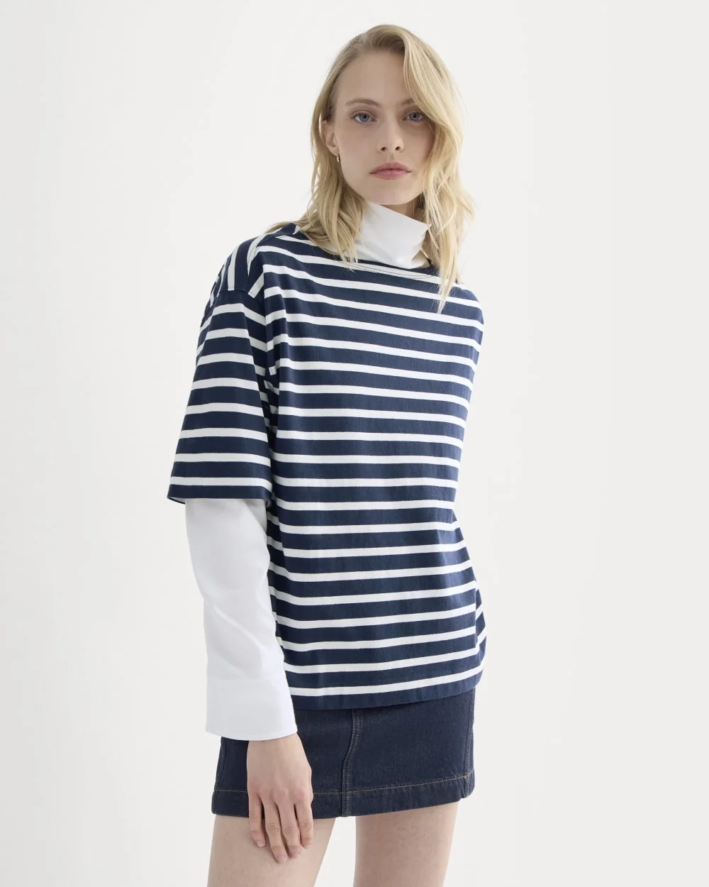 Mariner Tee | Navy / Bone