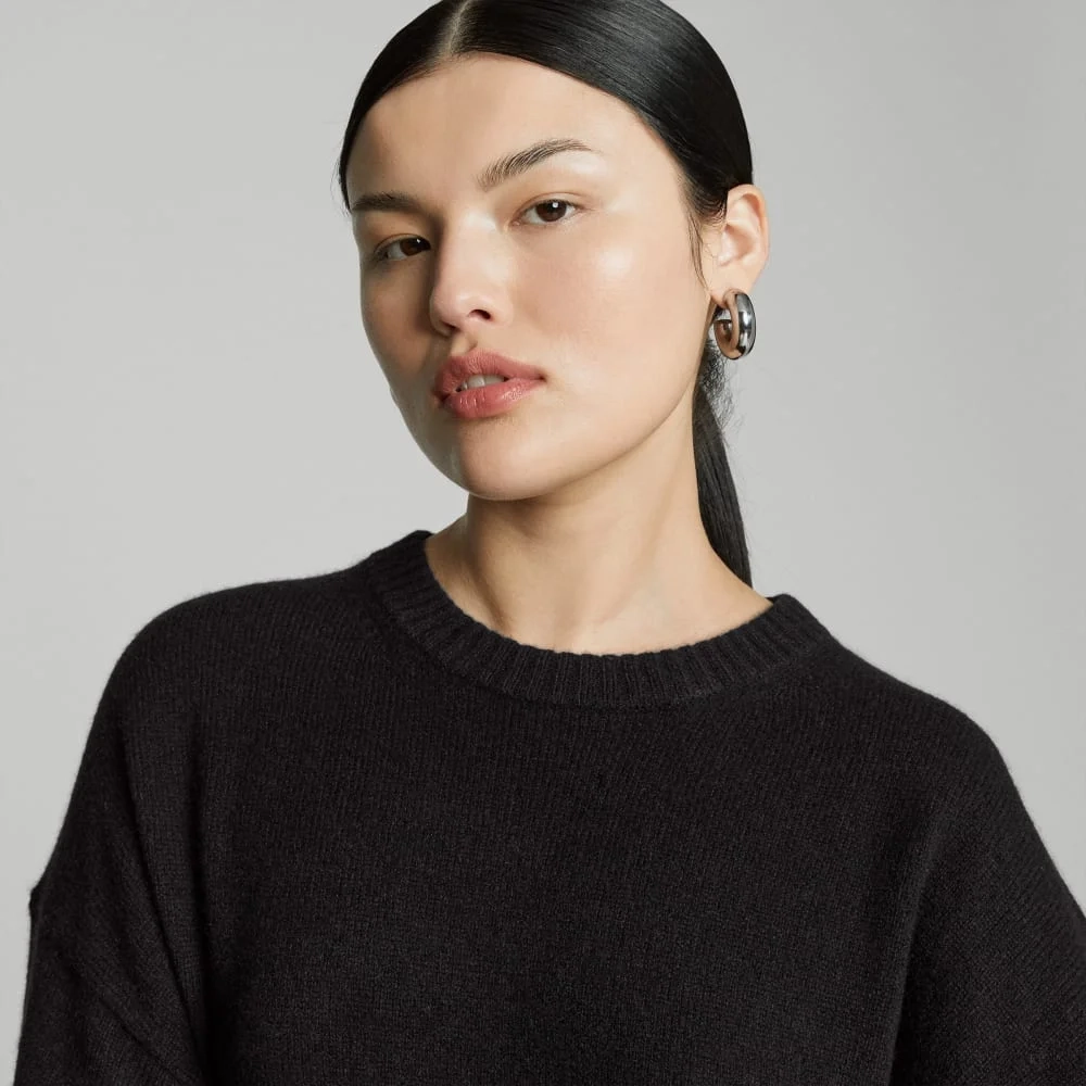 The Cashmere Midi Dress | Black (2)